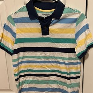Arizona Jeans Collared Striped Shirt